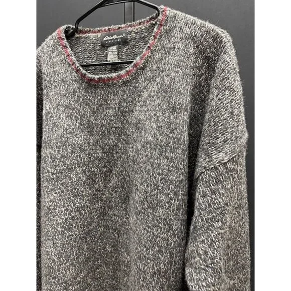 Eddie Bauer Heather Grey Wool Blend Sweater - Picture 2 of 4